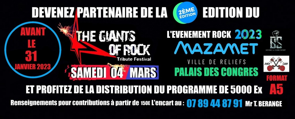 The Giants of Rock Tribute Festival 2023 Festival