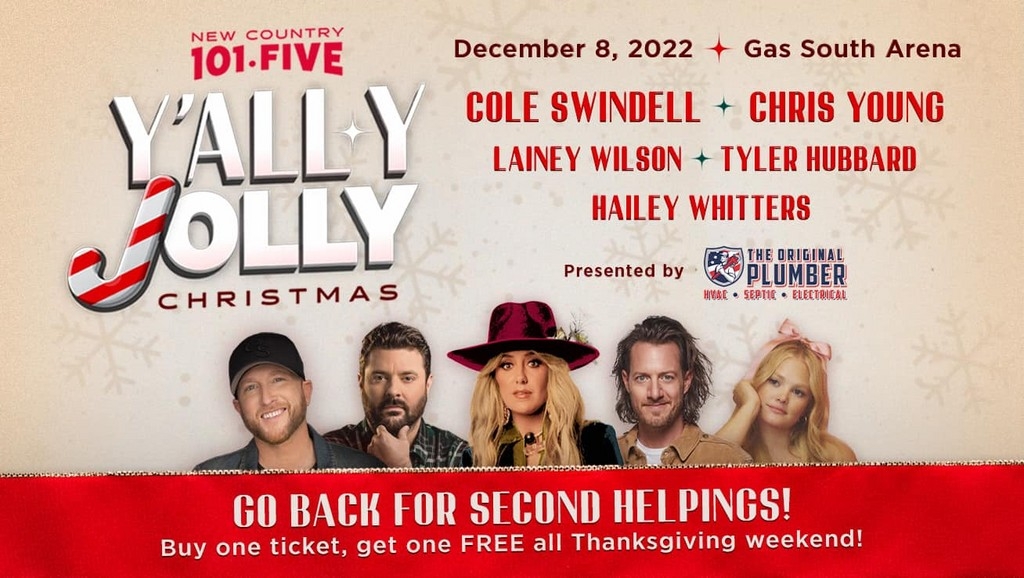 New Country 101-FIVE Y'ally Jolly Christmas 2022 Festival