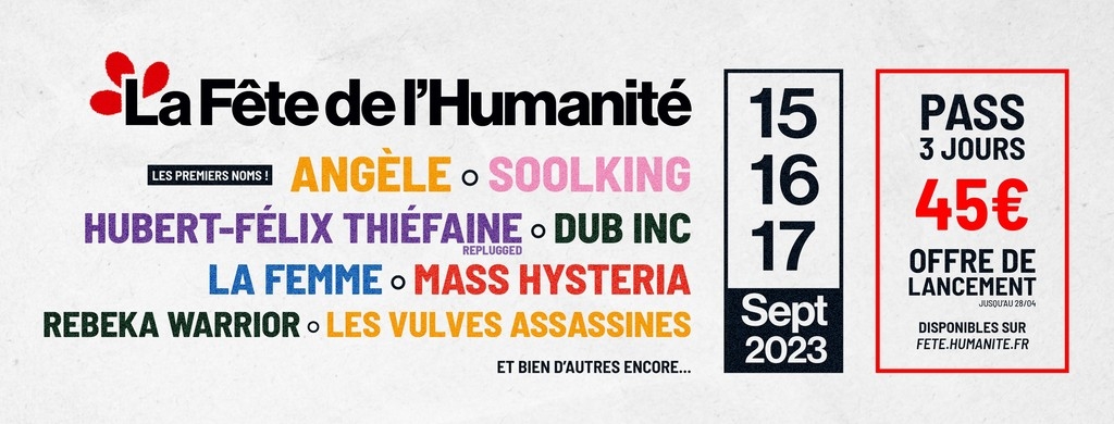 Fête de l'Humanité 2023 Festival