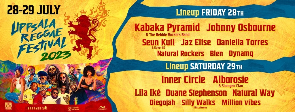Uppsala Reggae Festival 2023 Festival