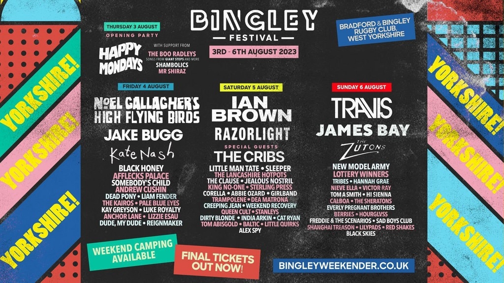 Bingley Weekender 2023 Festival