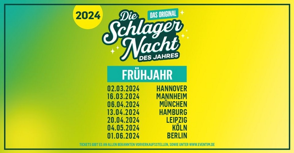 Die Schlagernacht des Jahres Hannover 2024 Festival