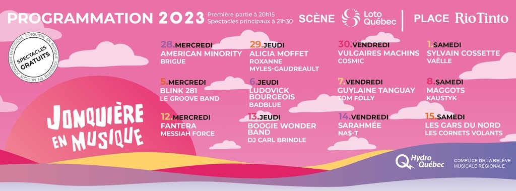 Jonquière en Musique 2023 Festival