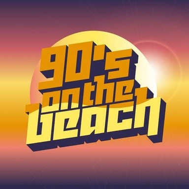 90's on the Beach 2024 Logo