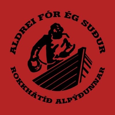 Aldrei fór ég suður 2023 Logo