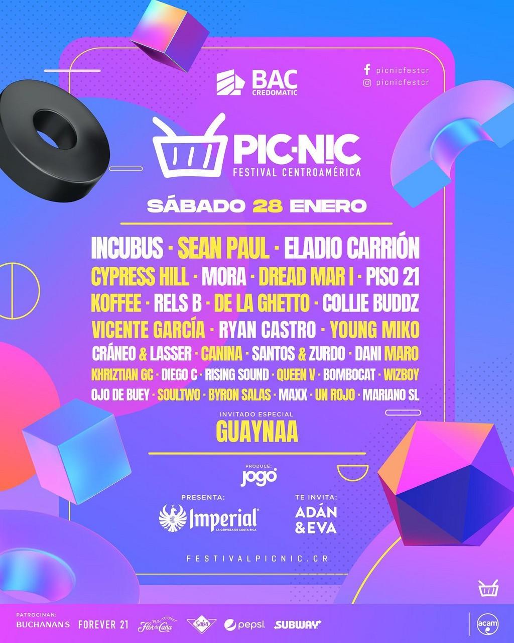 Lineup Poster Picnic Festival 2023
