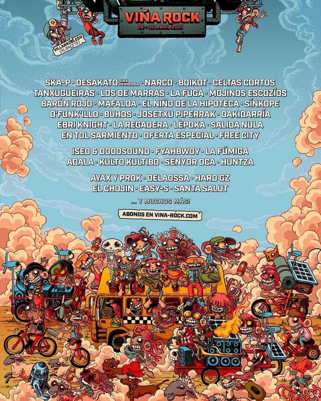 Lineup Poster Viña Rock 2023