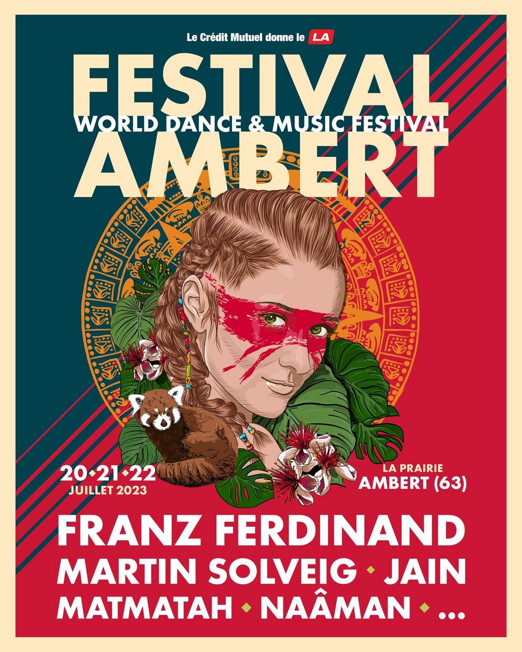 Lineup Poster World Festival Ambert 2023
