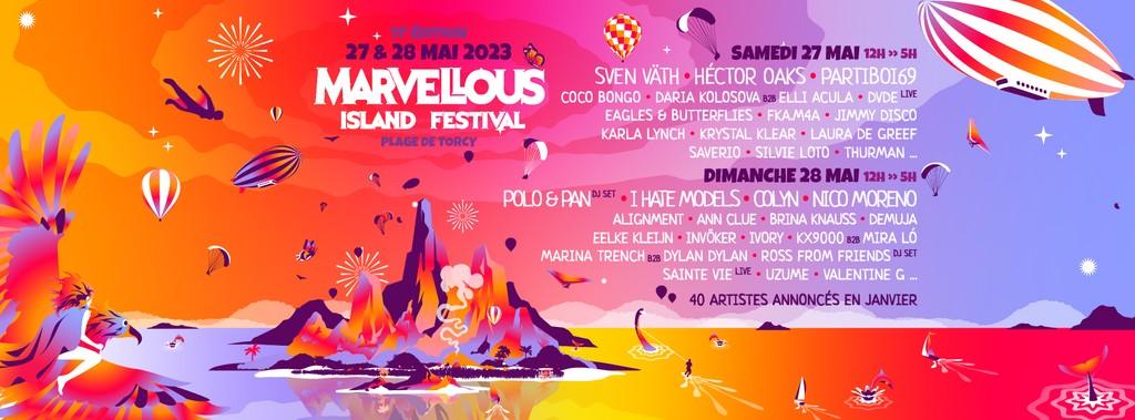 Lineup Poster Marvellous Island 2023