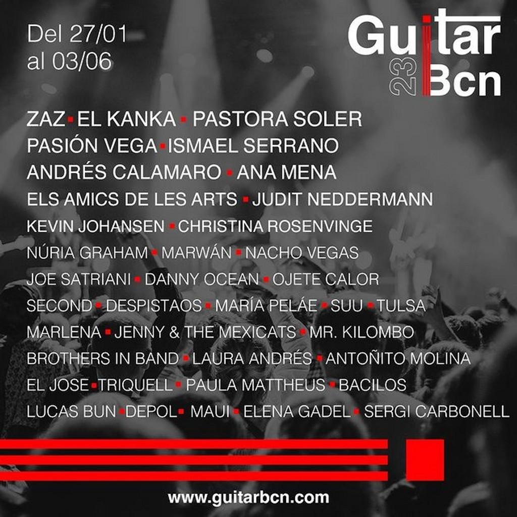 Lineup Poster Guitar BCN 2023