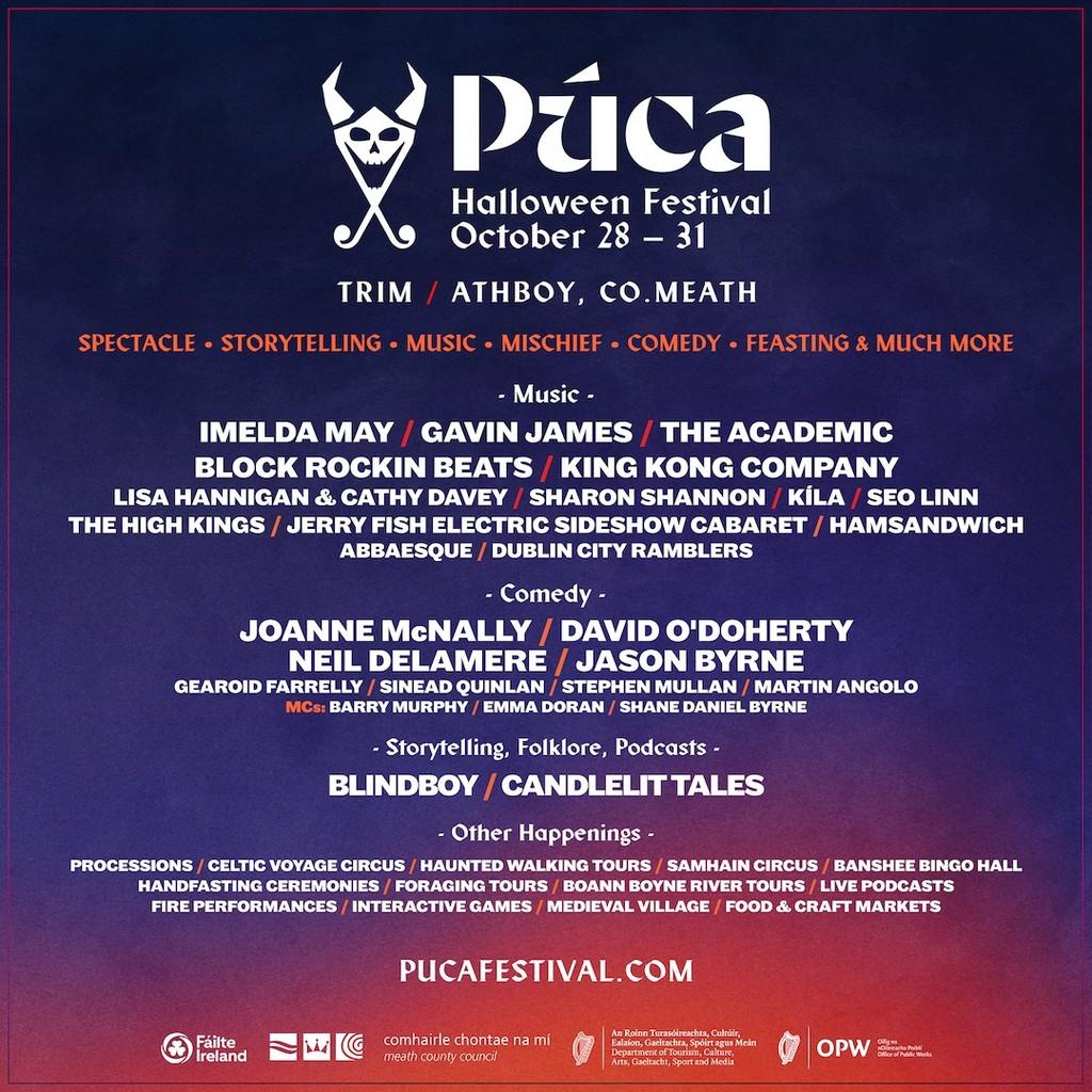 Lineup Poster Púca Festival 2022