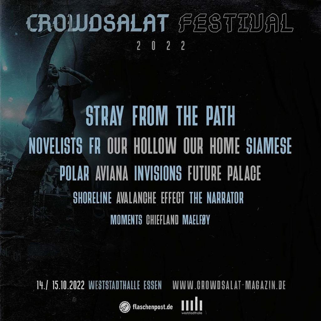 Lineup Poster Crowdsalat Festival 2022