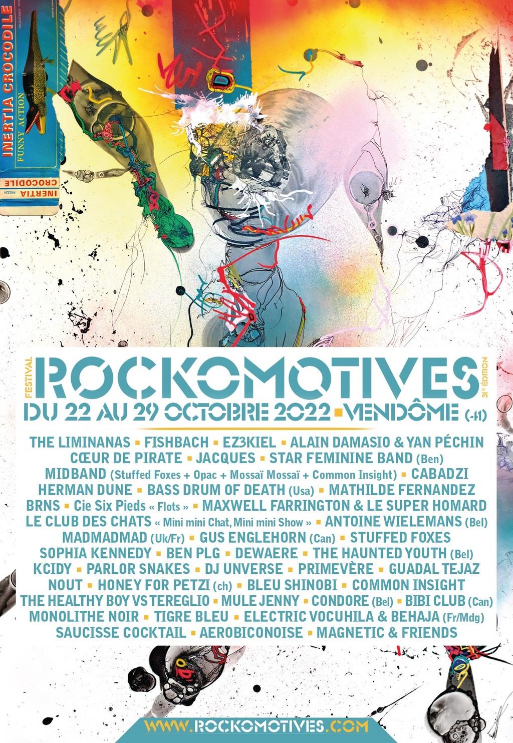 Lineup Poster Festival Rockomotives 2022