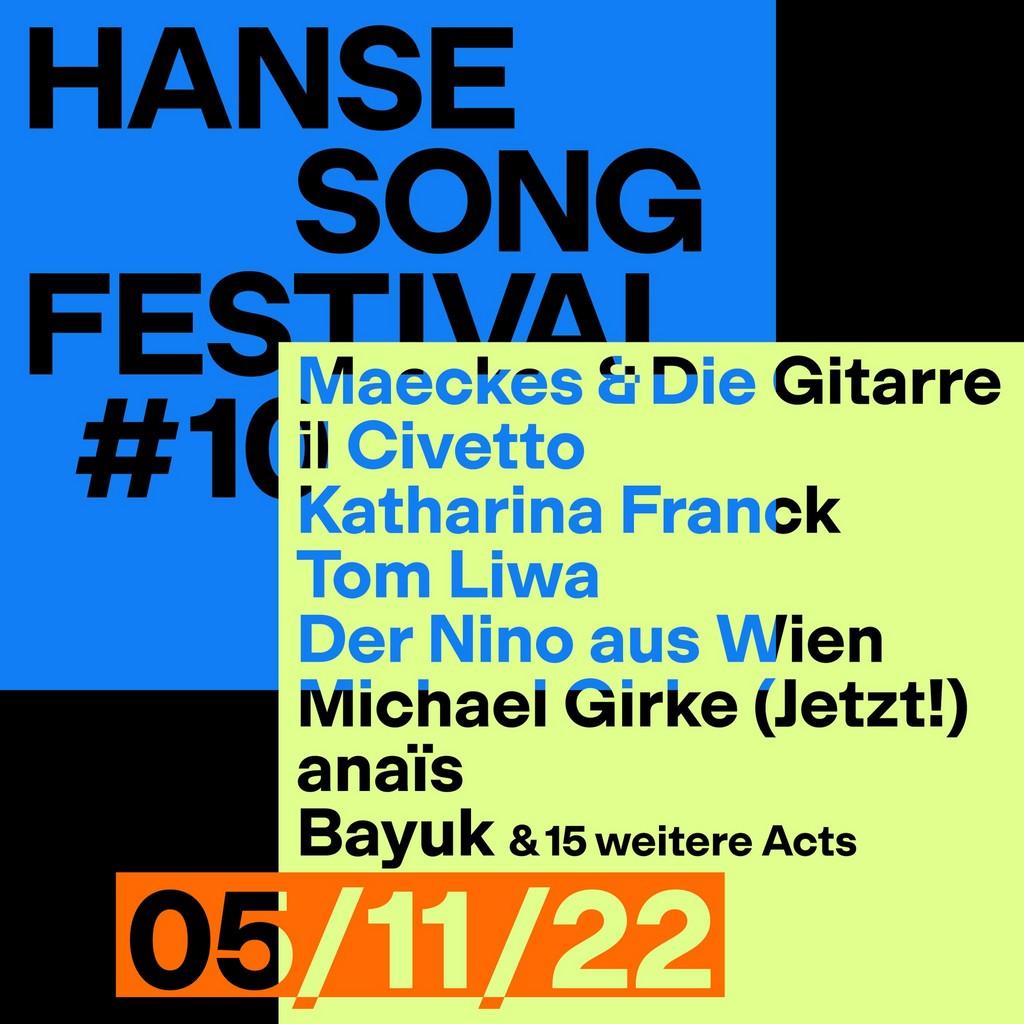 Lineup Poster Hanse Song Festival 2022