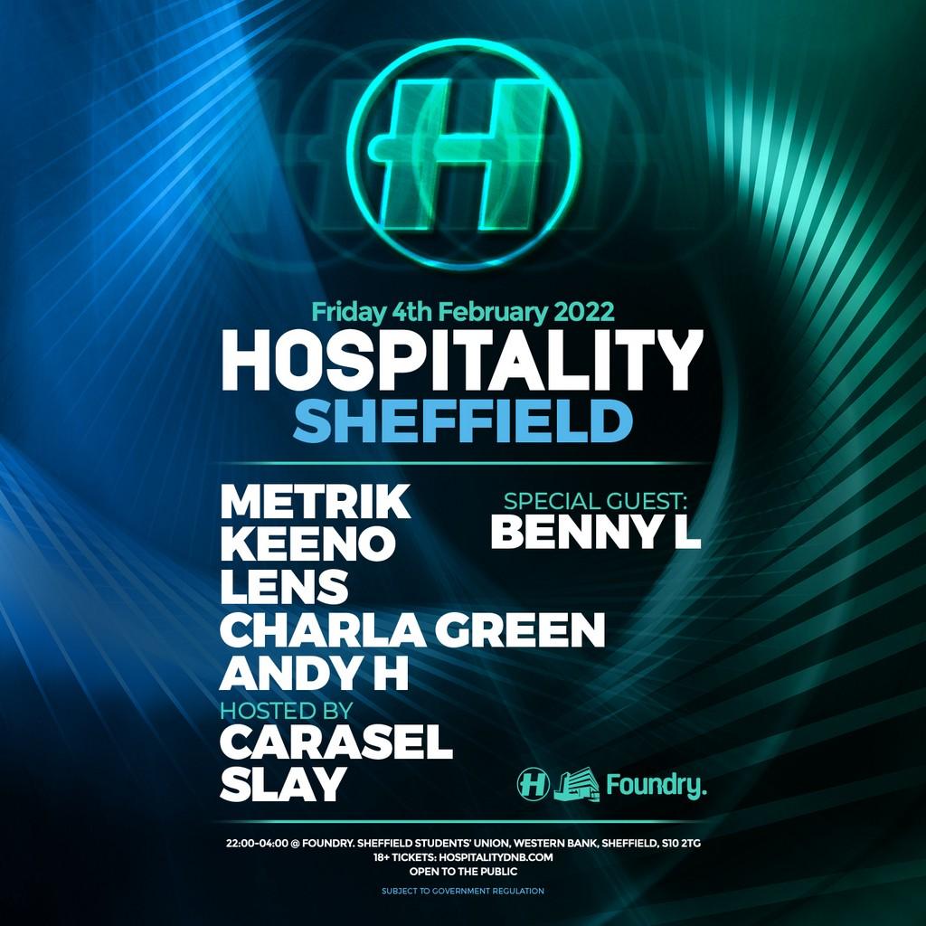 Lineup Poster Hospitality Sheffield 2022