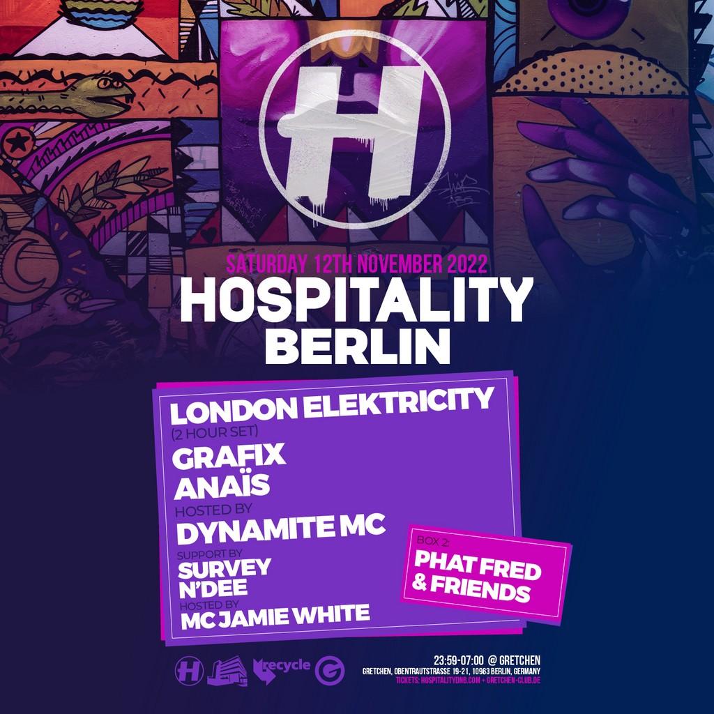 Lineup Poster Hospitality Berlin 2022