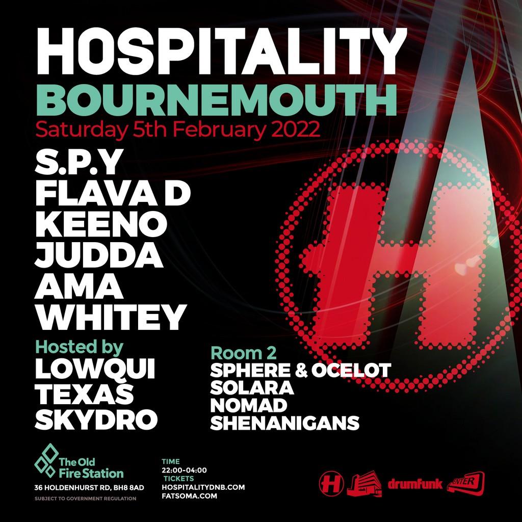 Lineup Poster Hospitality Bournemouth 2022