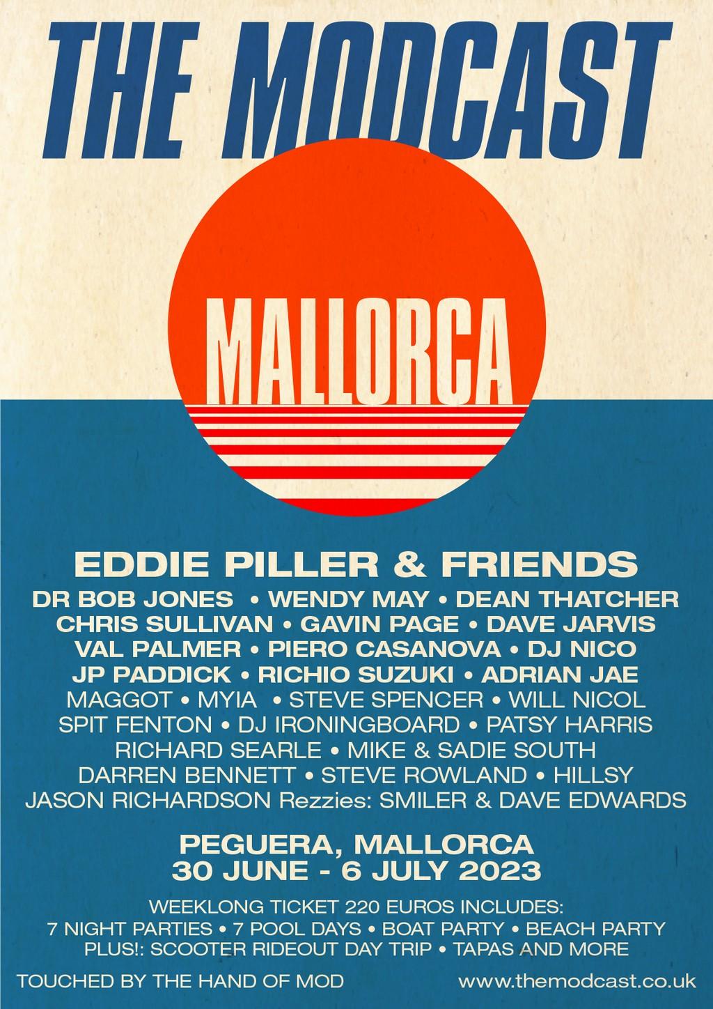 Lineup Poster Modcast Mallorca 2023