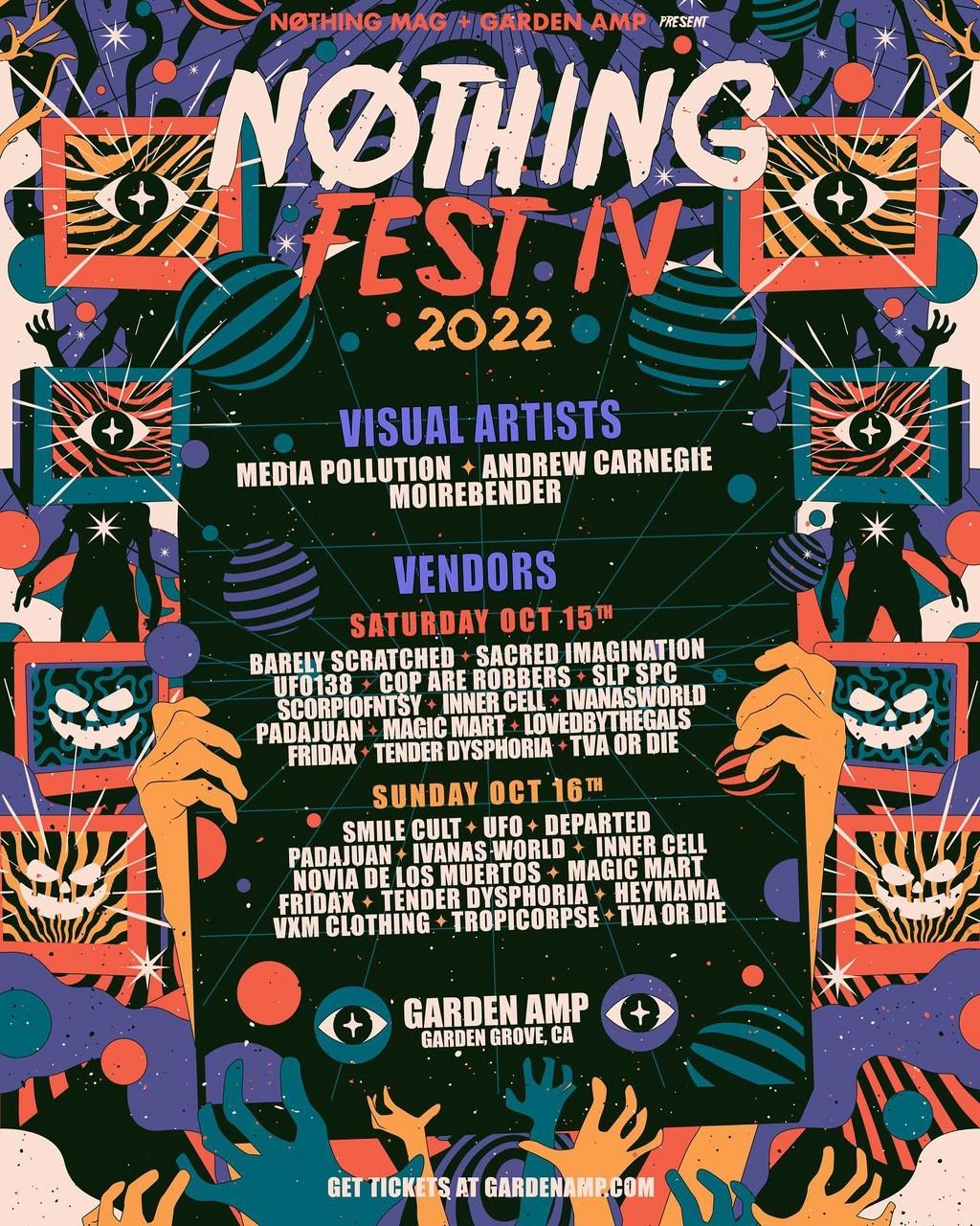 Lineup Poster Nothing Fest IV 2022