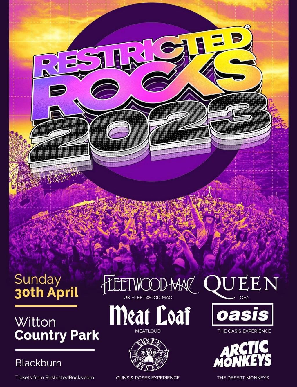 Lineup Poster Restricted Rocks Festival 2023