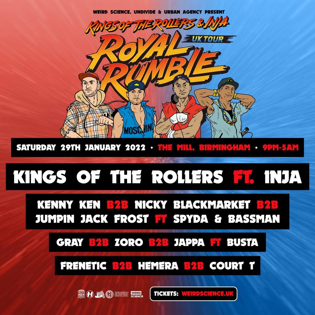 Lineup Poster Royal Rumble Birmingham 2022