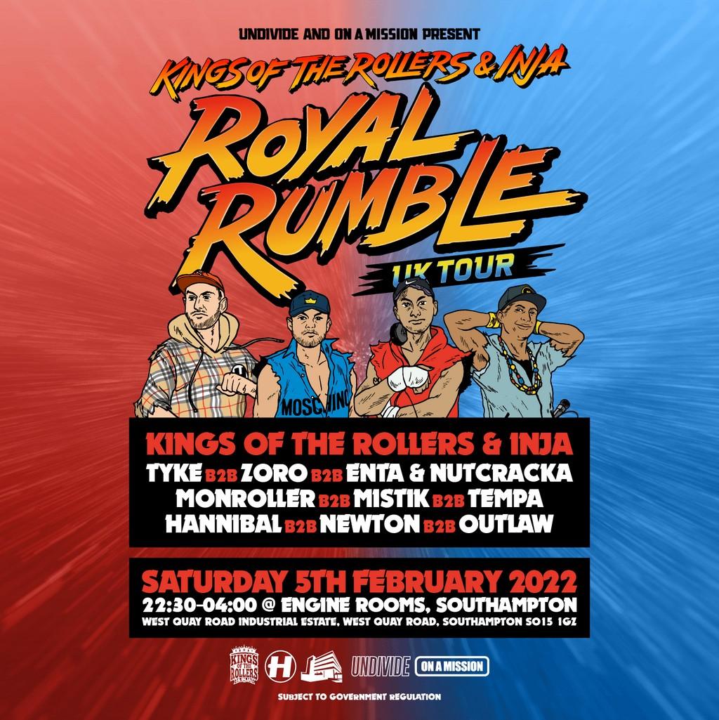 Lineup Poster Royal Rumble Southampton 2022