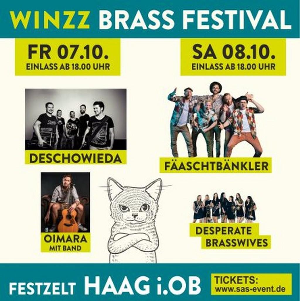 Lineup Poster Winzz Brass Festival 2022