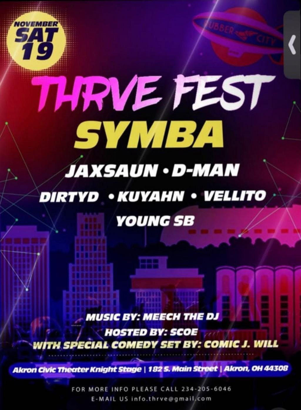 Lineup Poster THRVE Fest 2022