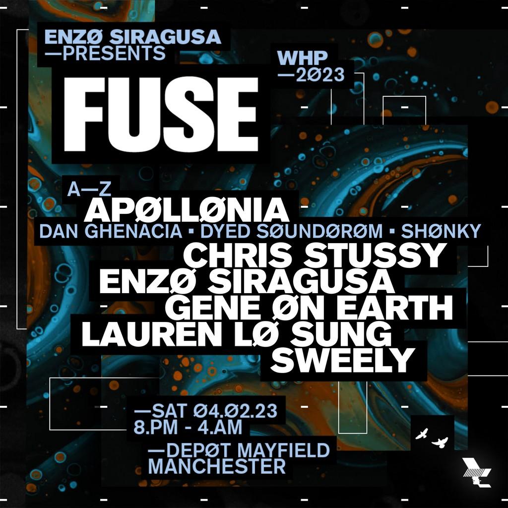 Lineup Poster The Warehouse Project - Fuse 2023