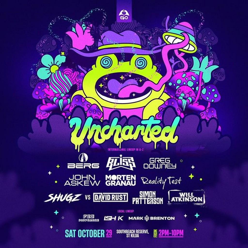 Lineup Poster Uncharted Festival 2022