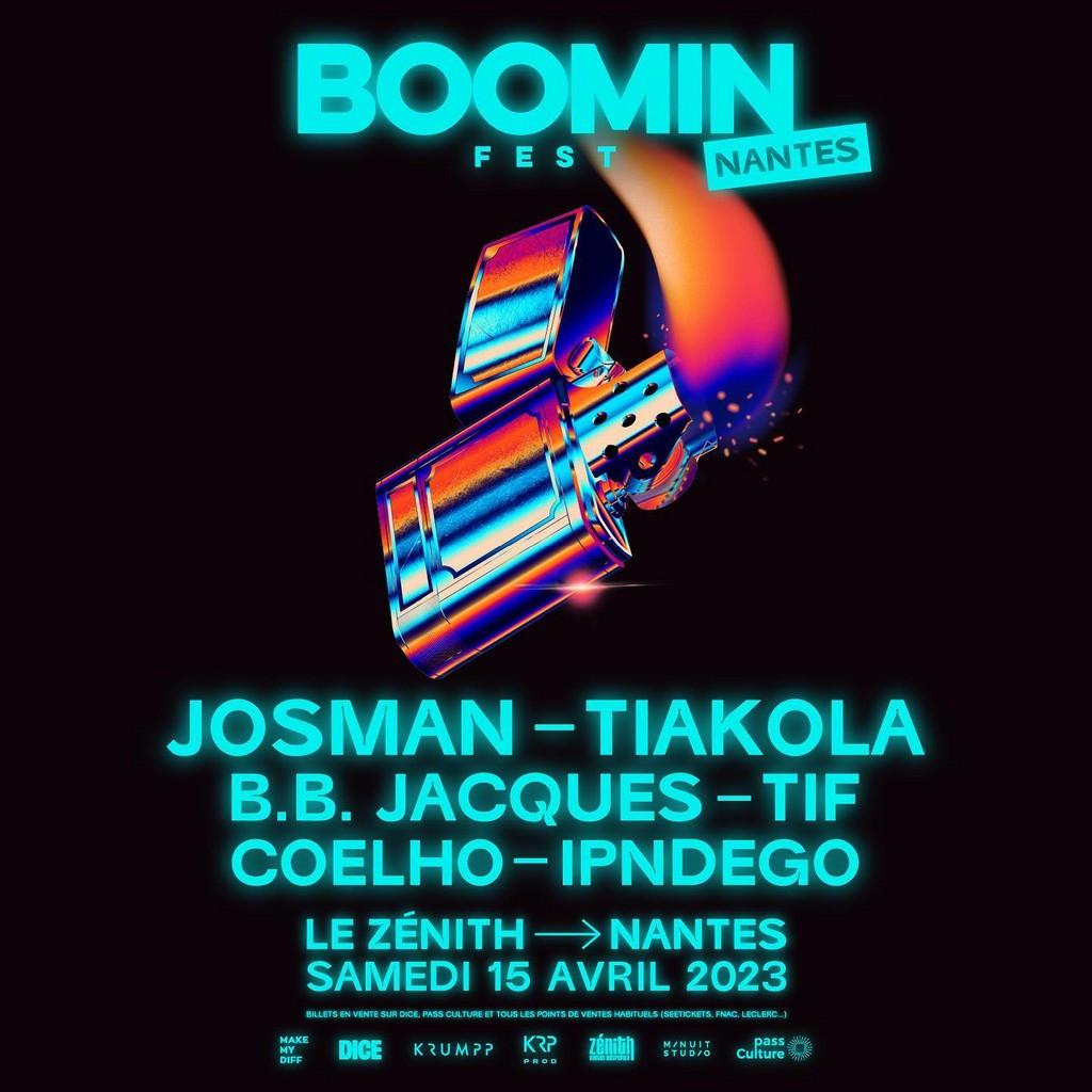 Lineup Poster BOOMIN Fest Nantes 2023