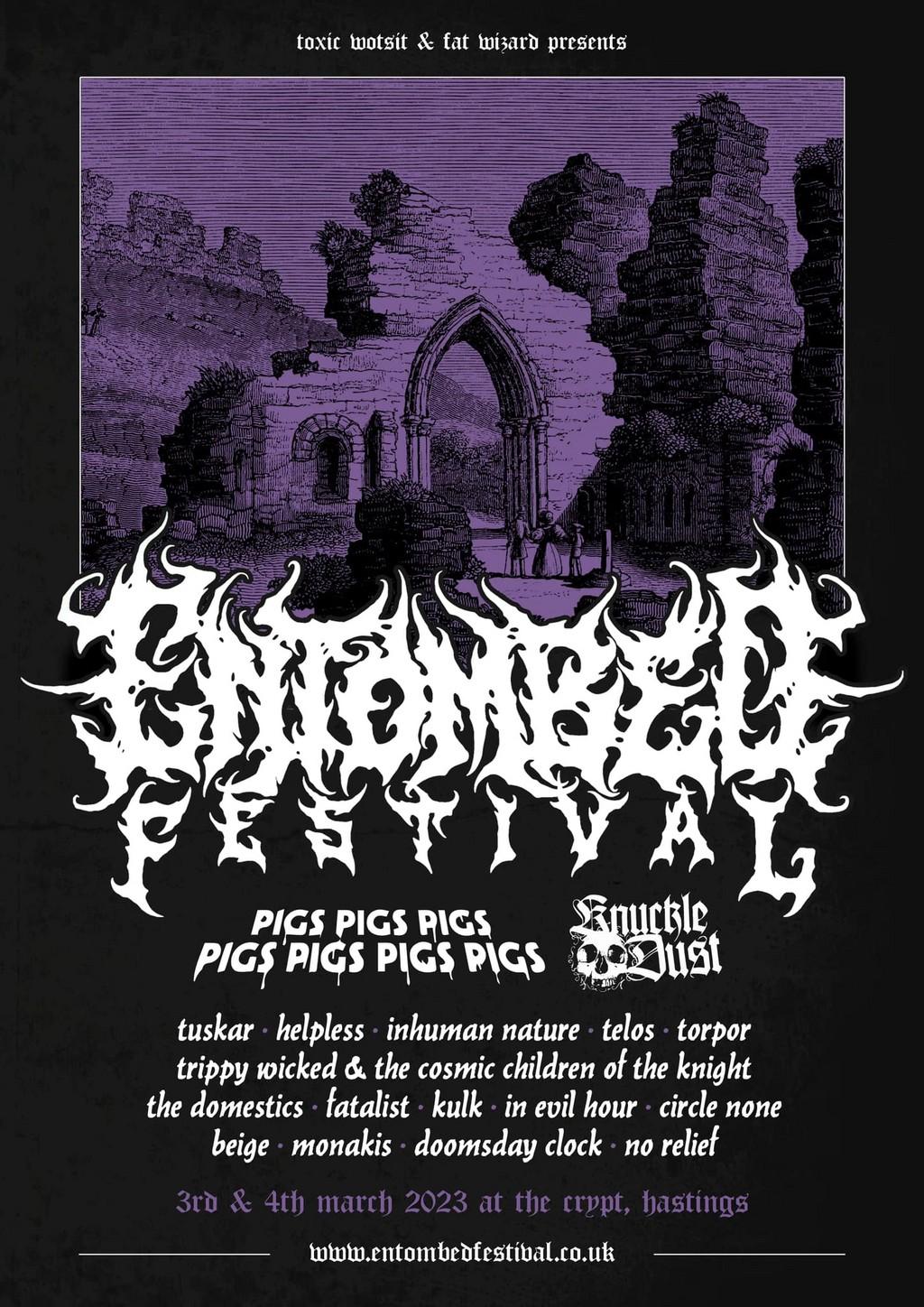 Lineup Poster Entombed Festival 2023