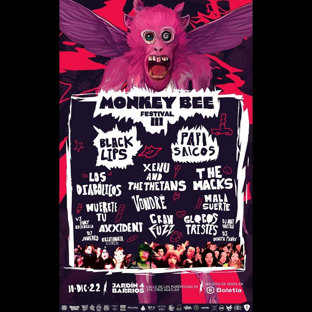 Lineup Poster MonkeyBee Festival 2022
