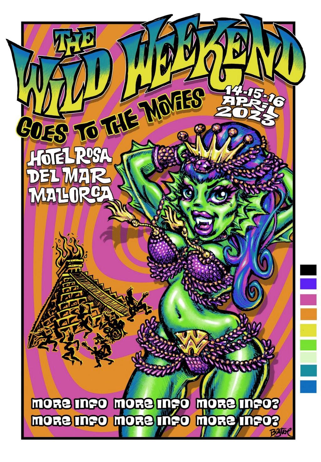 Lineup Poster The Wild Weekend 2023