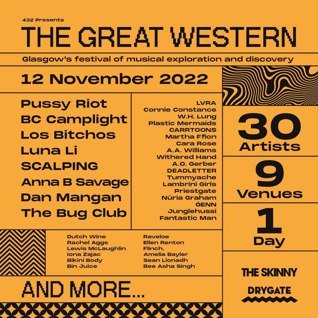 Lineup Poster The Great Western 2022