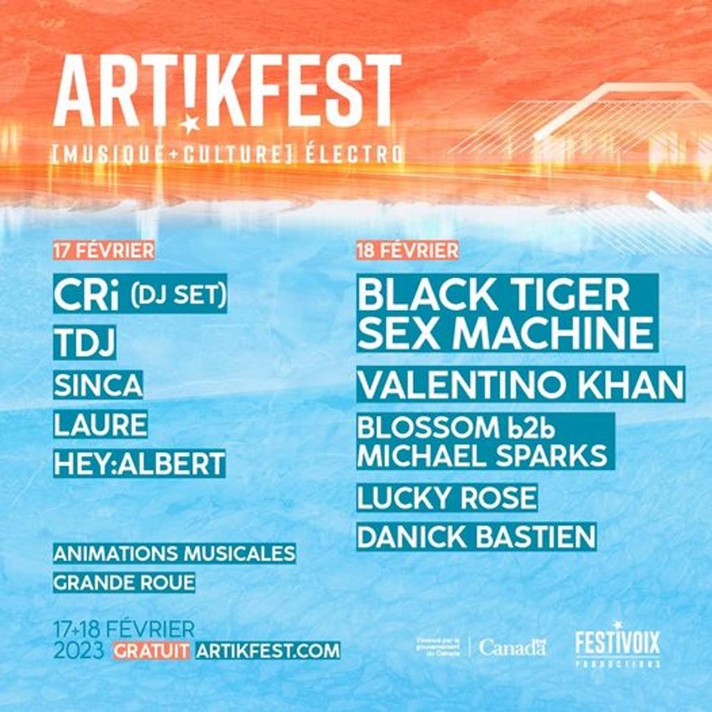 Lineup Poster ArtikFest 2023