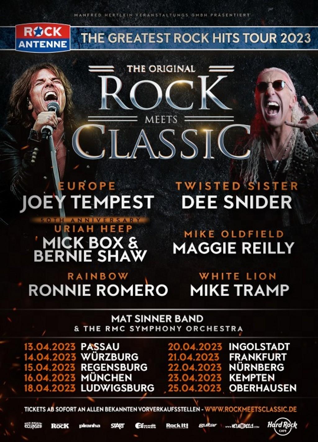 Lineup Poster Rock meets Classic Frankfurt 2023