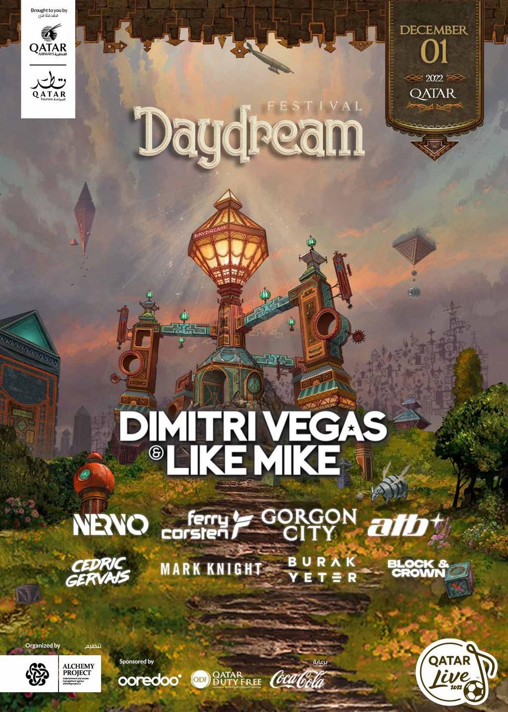 Lineup Poster Daydream Festival 2022