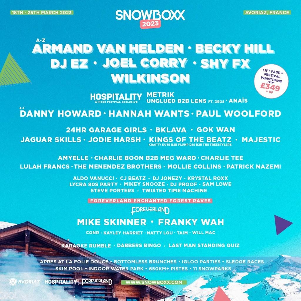 Lineup Poster Snowboxx 2023