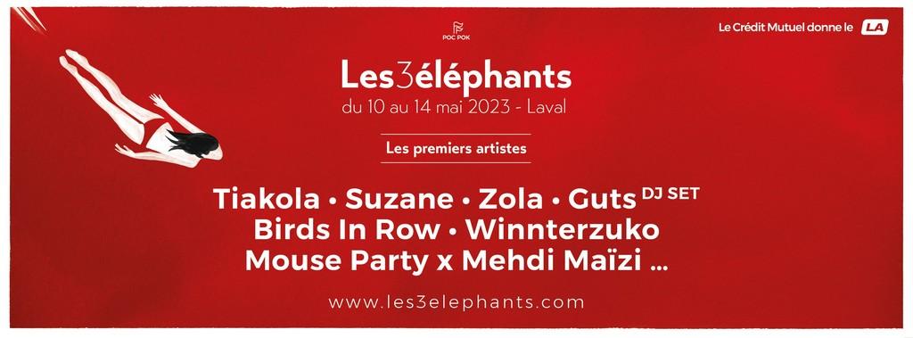 Lineup Poster Les 3 éléphants 2023