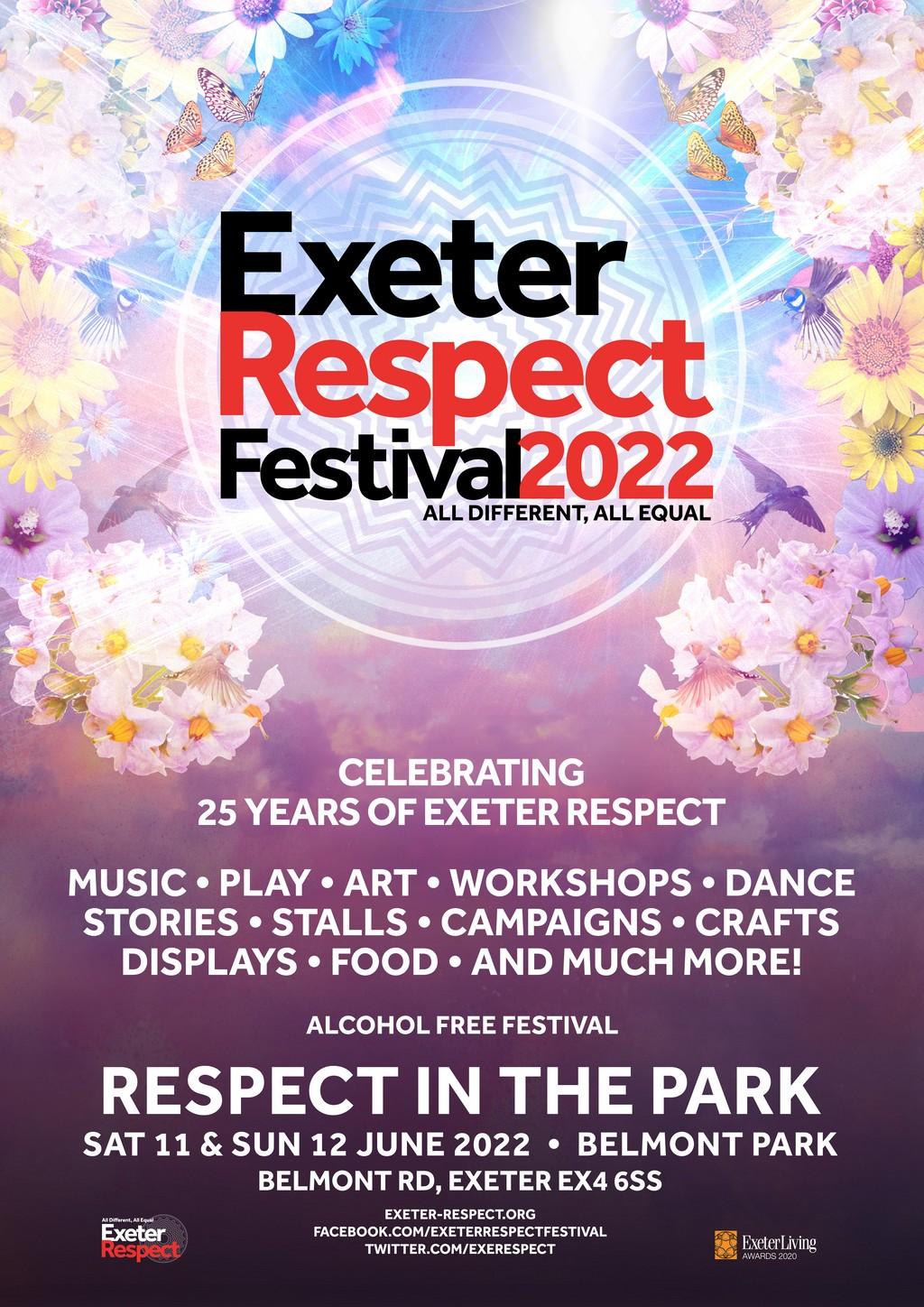 Lineup Poster Exeter Respect Festival 2022