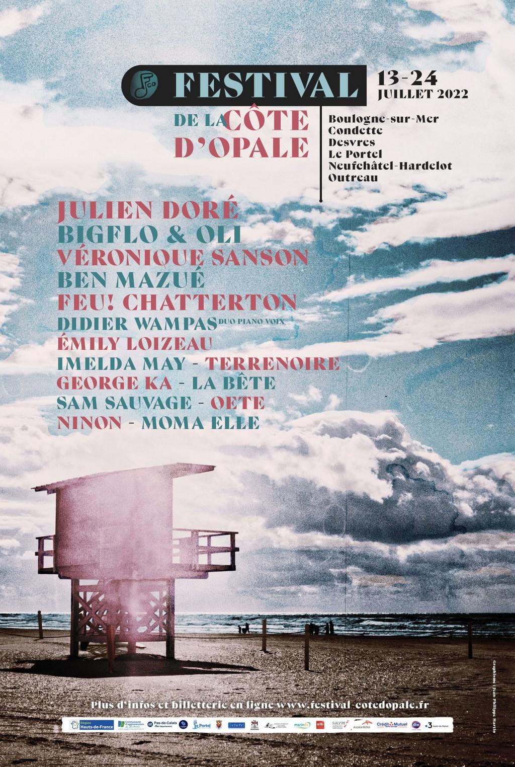 Lineup Poster Festival de la Côte d'Opale 2022