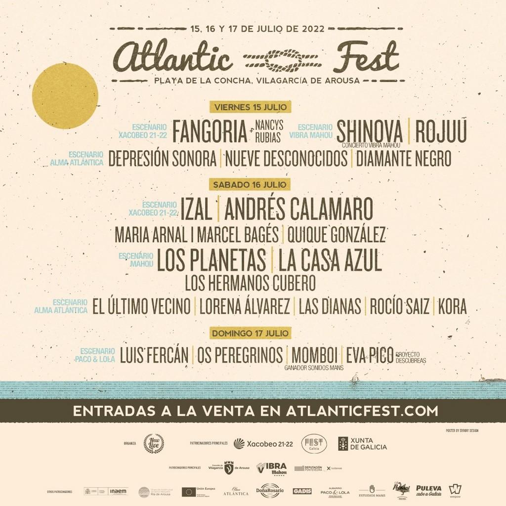 Lineup Poster Atlantic Fest 2022