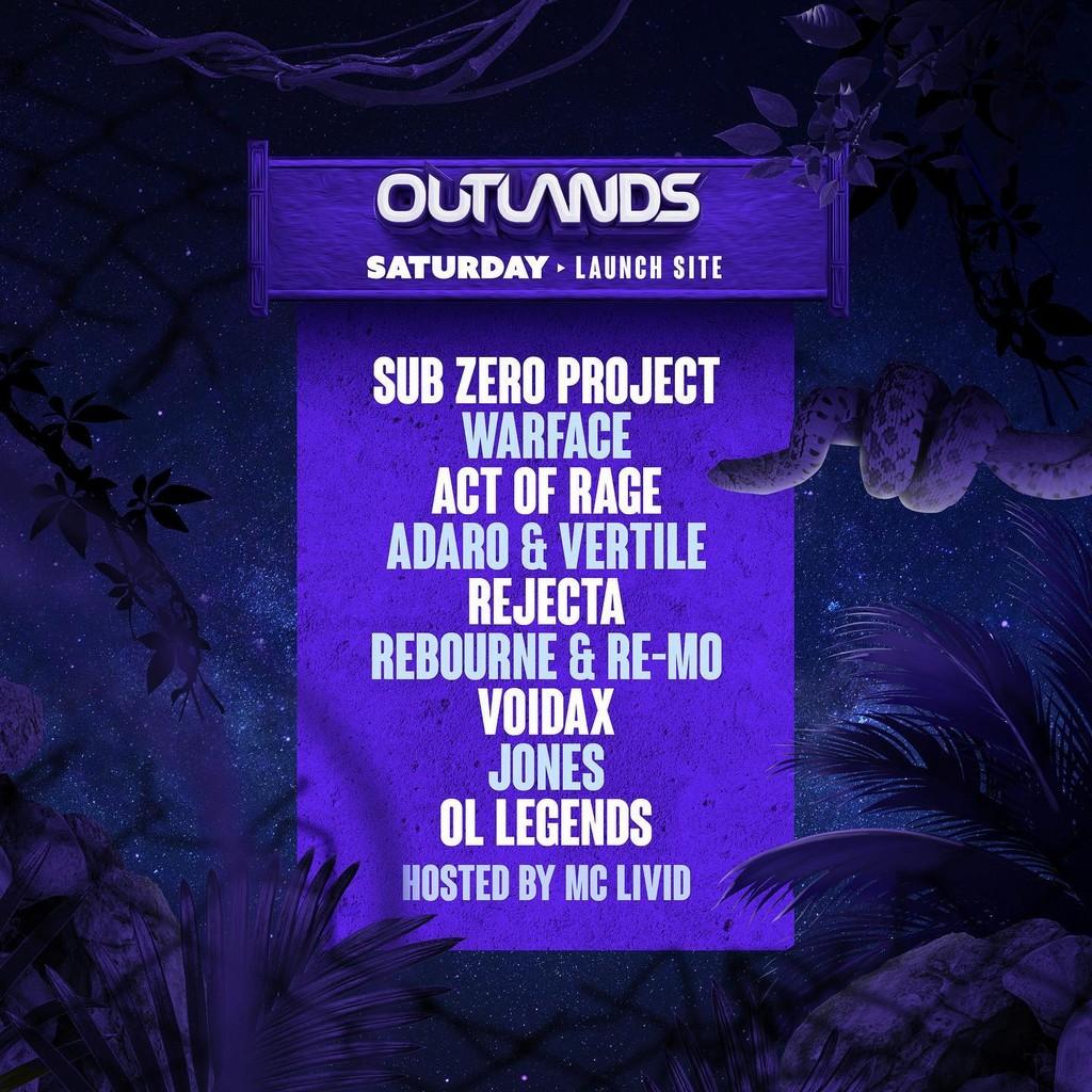 Lineup Poster Outlands Festival 2022