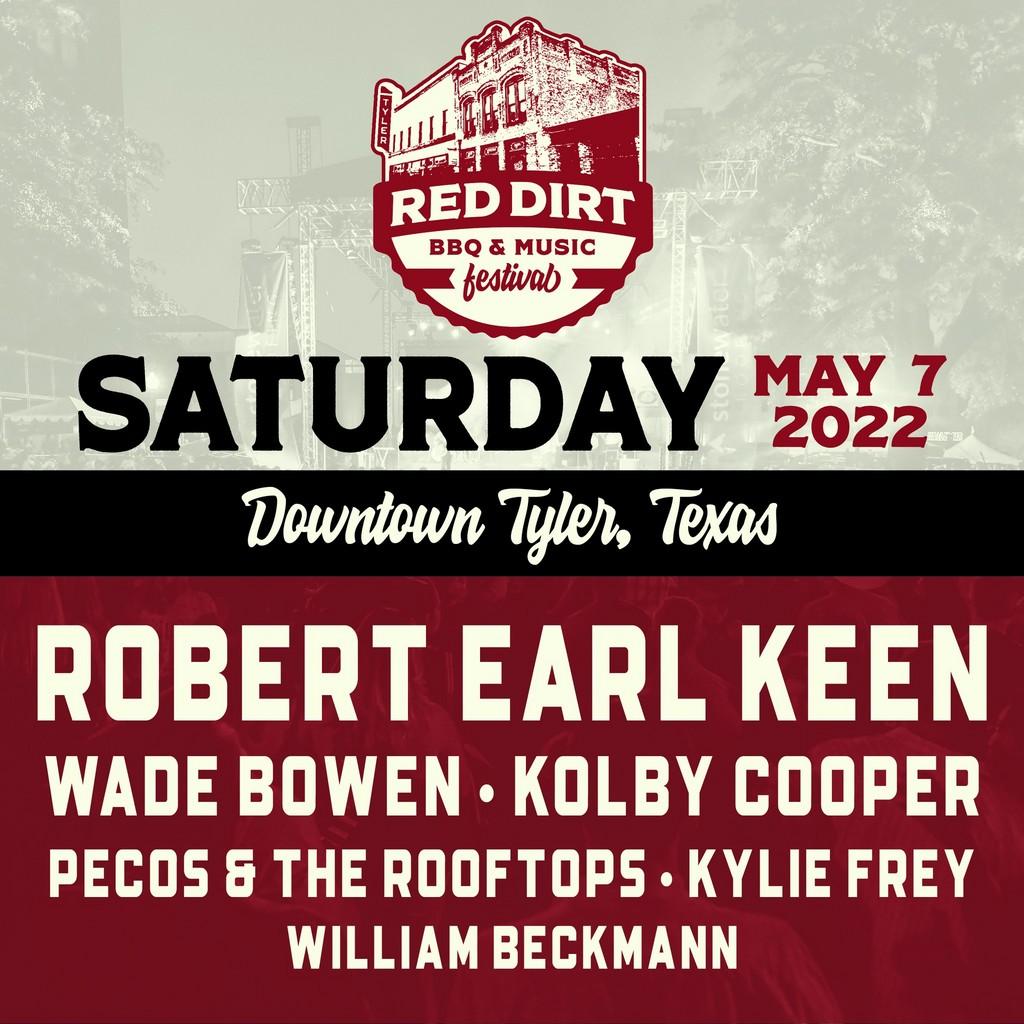 Lineup Poster Red Dirt BBQ & Music Festival 2022