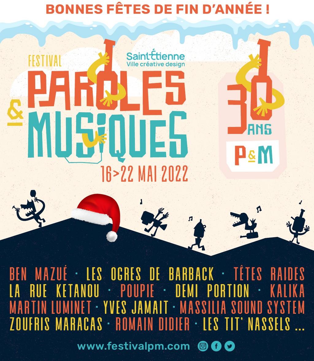 Lineup Poster Festival Paroles & Musiques 2022