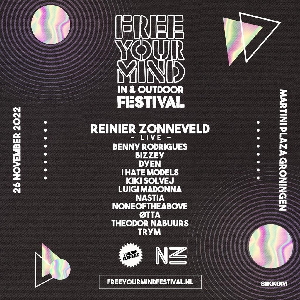 Lineup Poster Free Your Mind x Nazomeren 2022