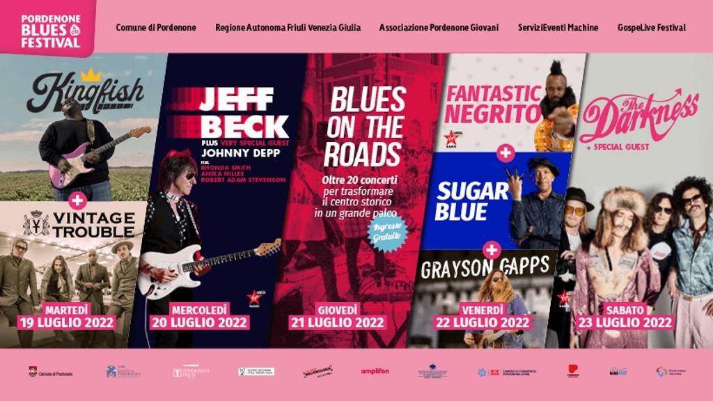 Lineup Poster Pordenone Blues Festival 2022