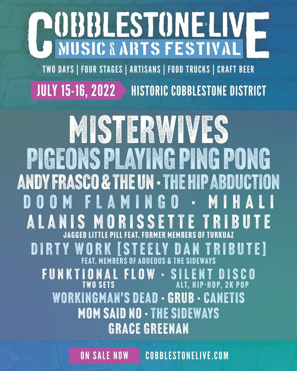 Lineup Poster Cobblestone Live 2022