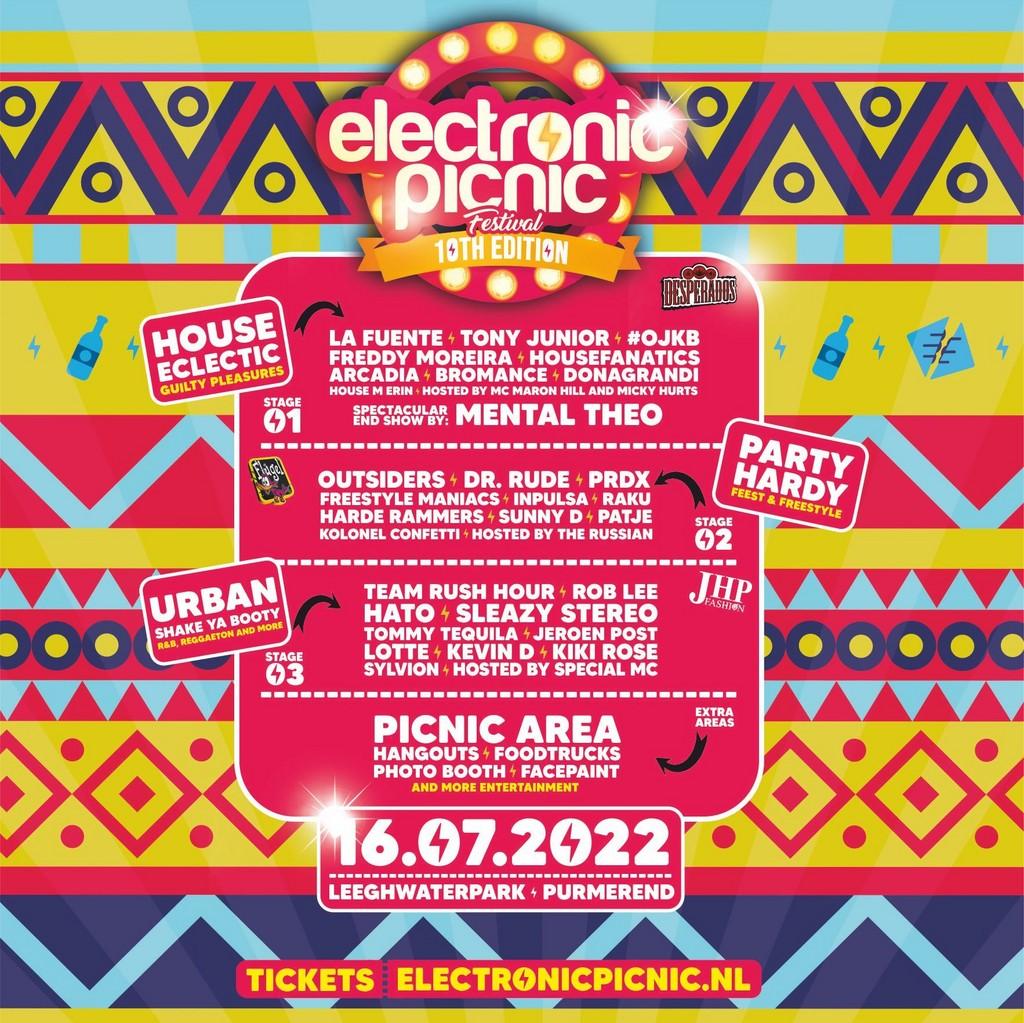 Lineup Poster Electronic Picnic Festival 2022